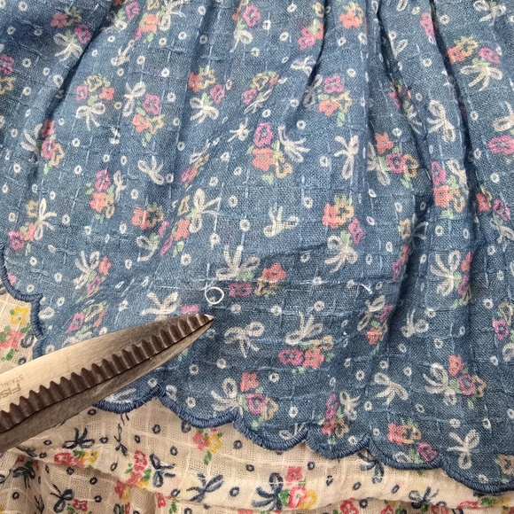 Loveshackfancy Aya Mini Dress Blue Large - Picture 10 of 16